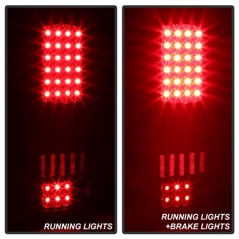 Xtune Ford F150 Styleside 04-08 (Not Fit Heritage & SVT) LED Tail Lights Black ALT-ON-FF15004-LED-BK-SR1 Performance
