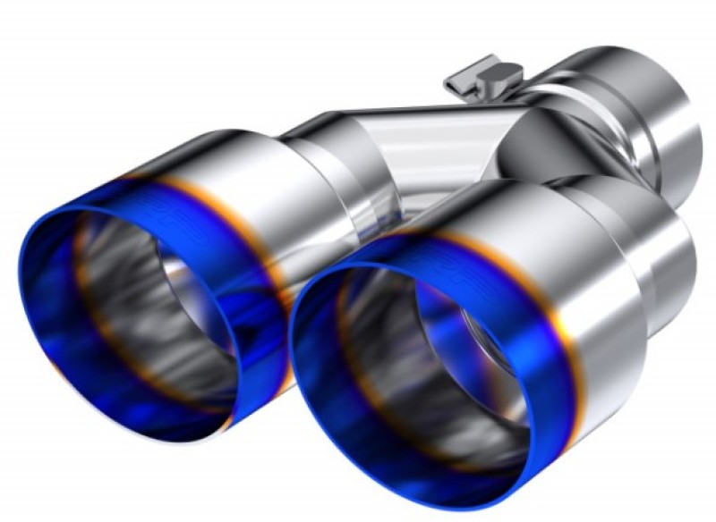 MBRP Universal T304 SS Dual Burnt End Tip 3.5in OD/2.5in Inlet-SR1 Performance