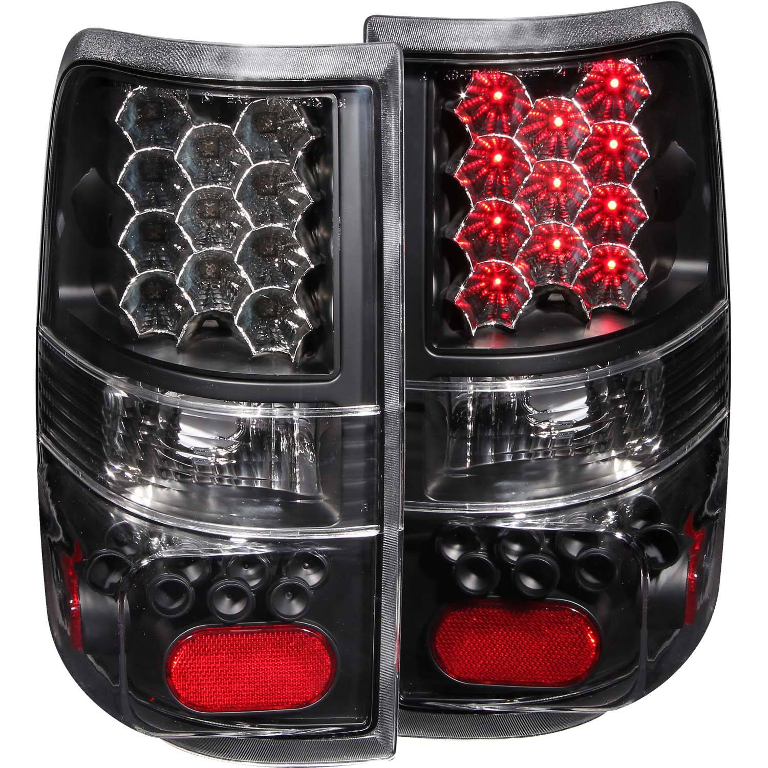 FORD F-150 04-08 LED TAIL LIGHTS BLACK
