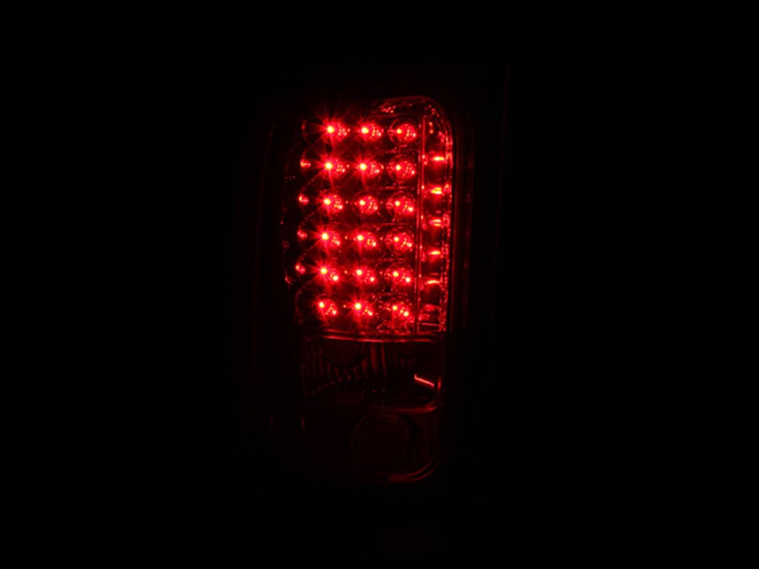 DODGE RAM 1500 94-01 / 2500/3500 94-02 LED TAIL LIGHTS CHROME RED/CLEAR LENS
