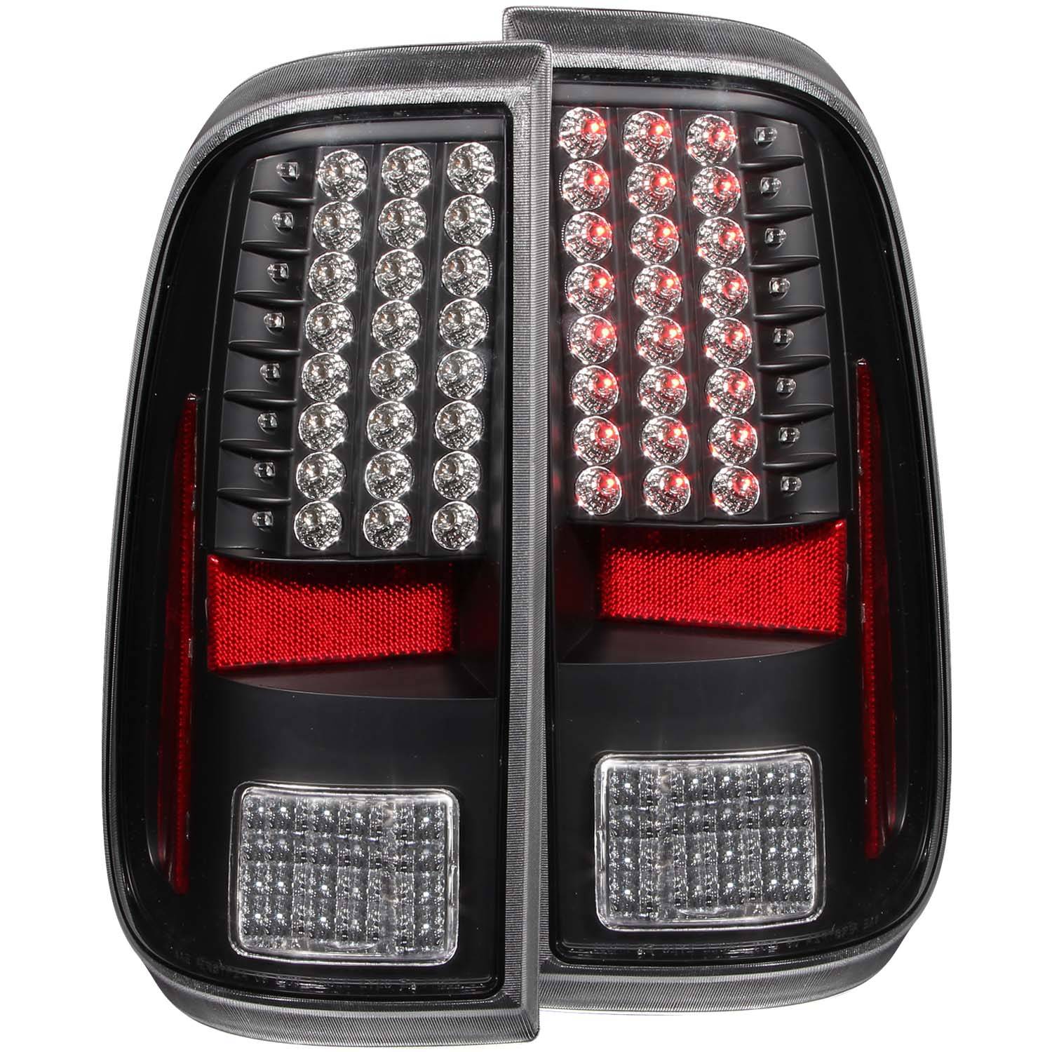 FORD F-250/350/450/550 SUPERDUTY 08-16 LED TAIL LIGHTS BLACK