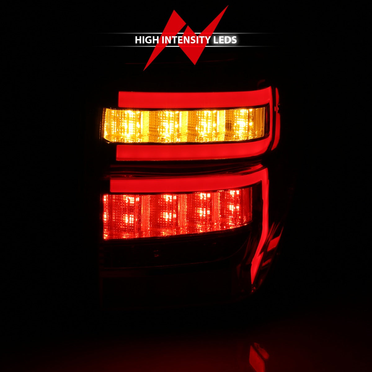 TOYOTA 4RUNNER 14-23 LED BAR STYLE TAIL LIGHTS CHROME CLEAR LENS W/ SEQUENTIAL SIGNAL