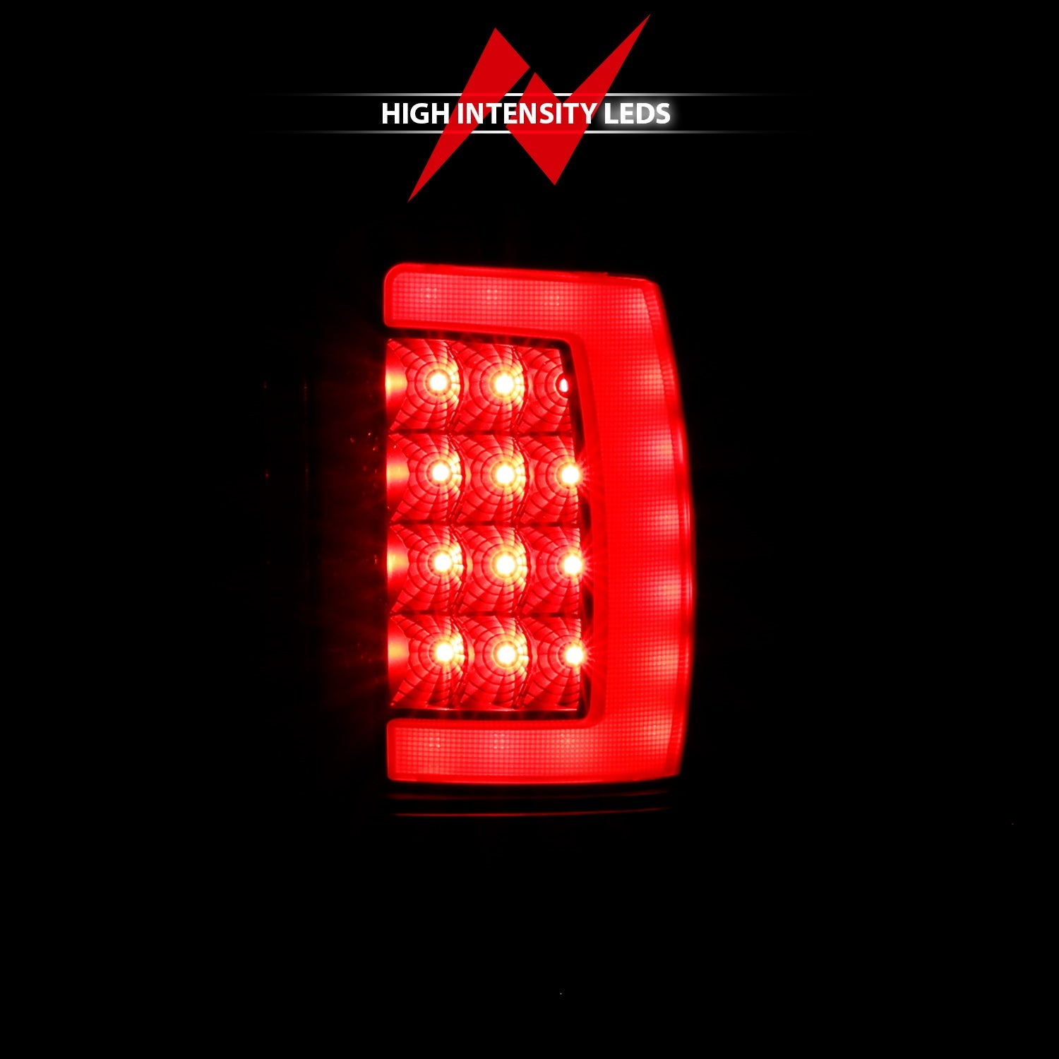DODGE RAM 1500 94-01 2500/3500 94-02 LED PLANK STYLE TAIL LIGHTS BLACK