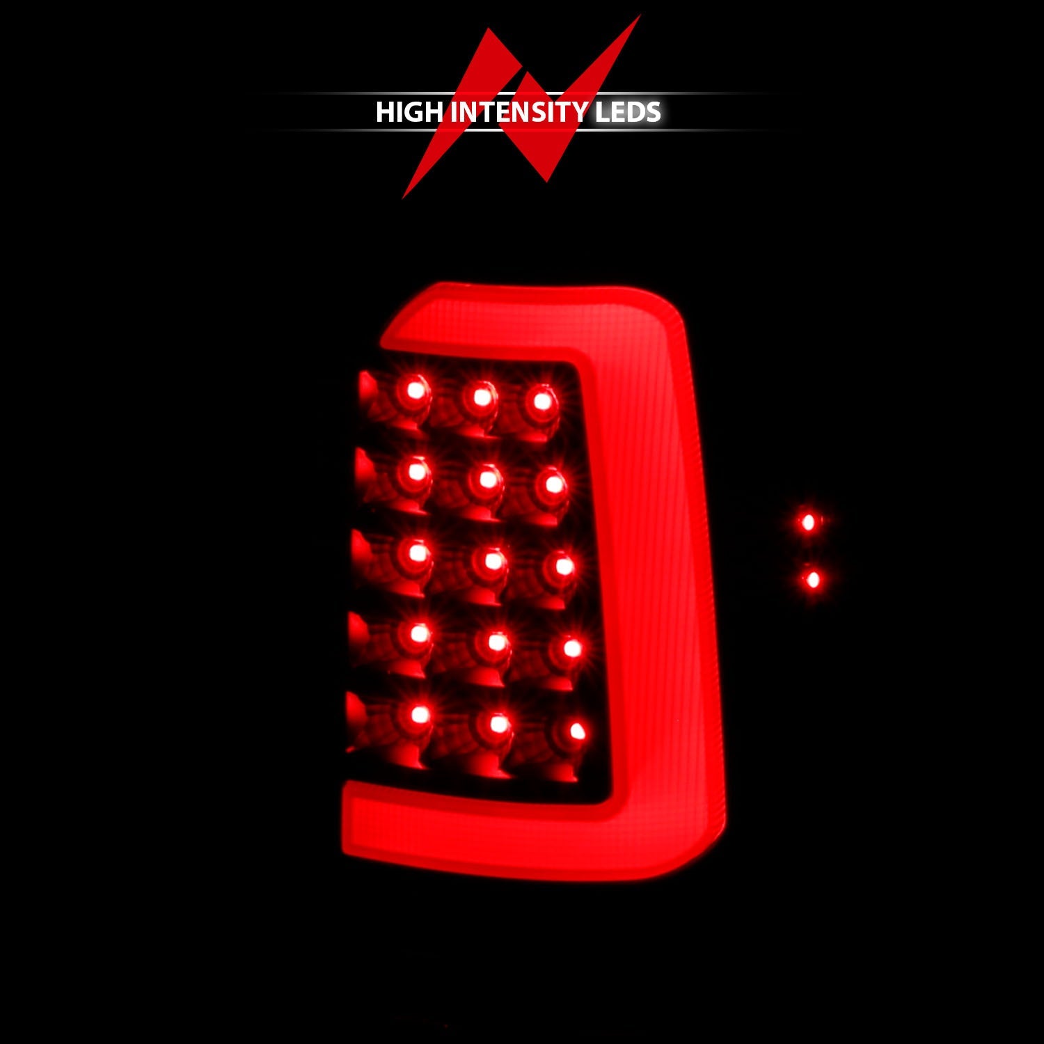 DODGE DAKOTA 97-04 LED BAR STYLE TAIL LIGHTS BLACK
