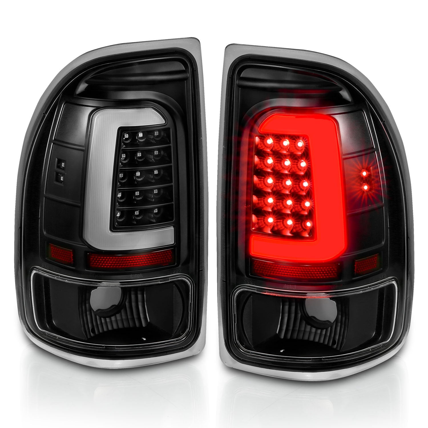 DODGE DAKOTA 97-04 LED BAR STYLE TAIL LIGHTS BLACK