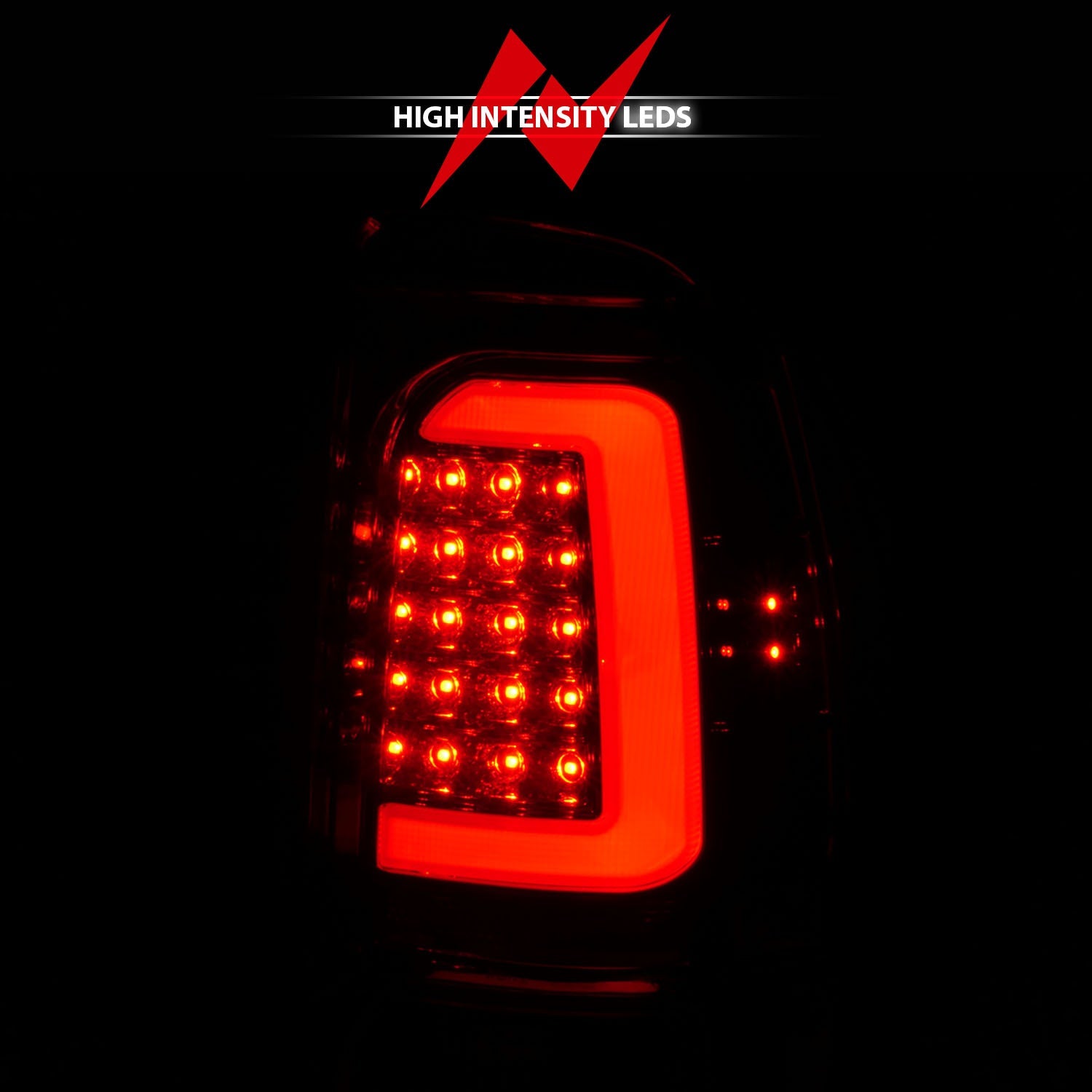 DODGE DAKOTA 97-04 LED BAR STYLE TAIL LIGHTS CHROME RED/CLEAR LENS