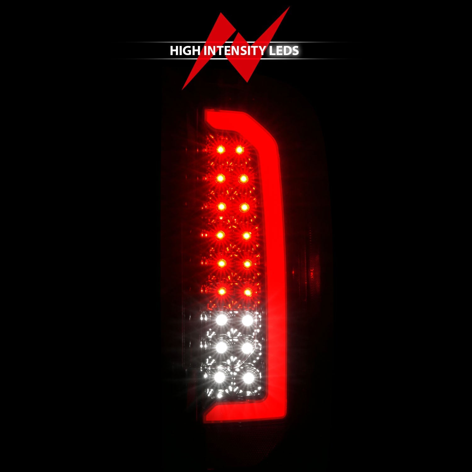 GMC CANYON 15-22 LED TAIL LIGHTS BLACK CLEAR LENS (RED LIGHT BAR)