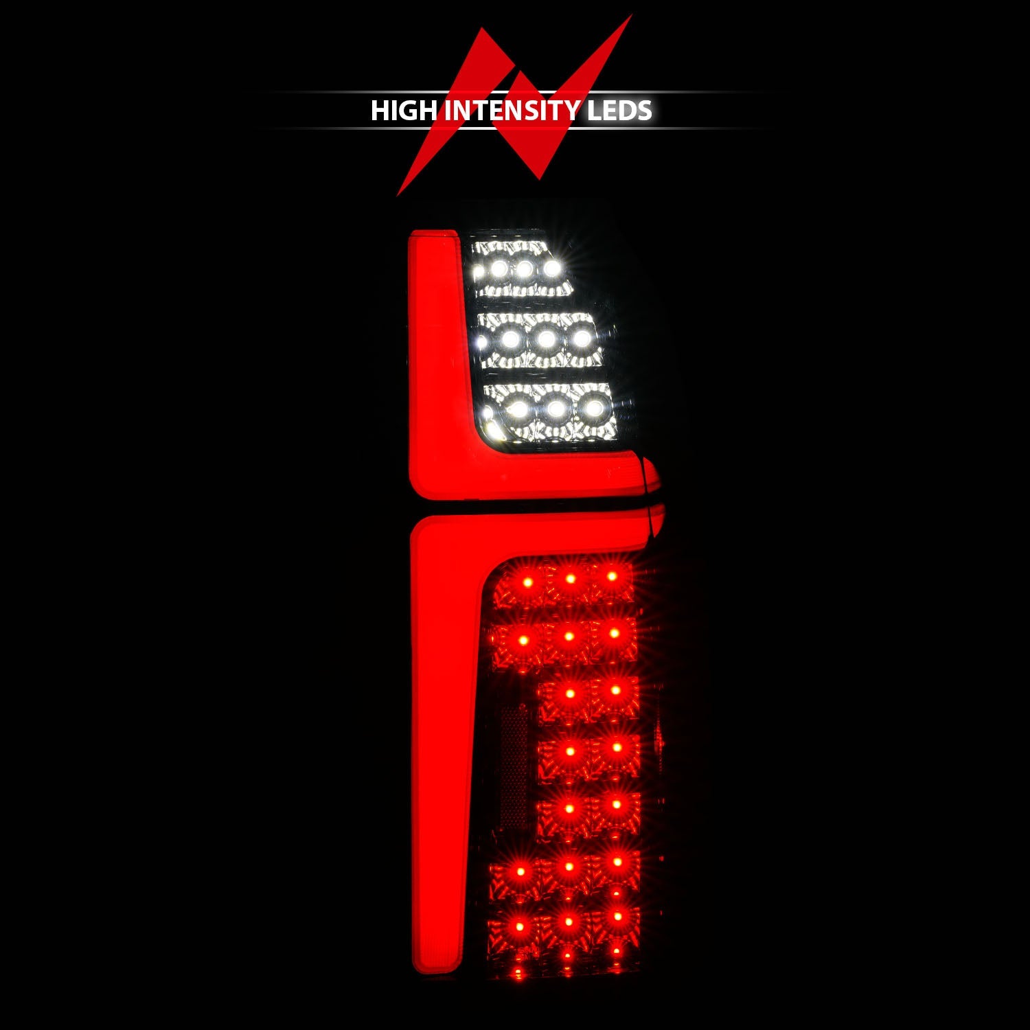 CHEVY TAHOE/SUBURBAN 15-20 FULL LED LIGHT BAR STYLE TAIL LIGHTS BLACK SMOKE LENS W/ SEQUENTIAL SIGNAL