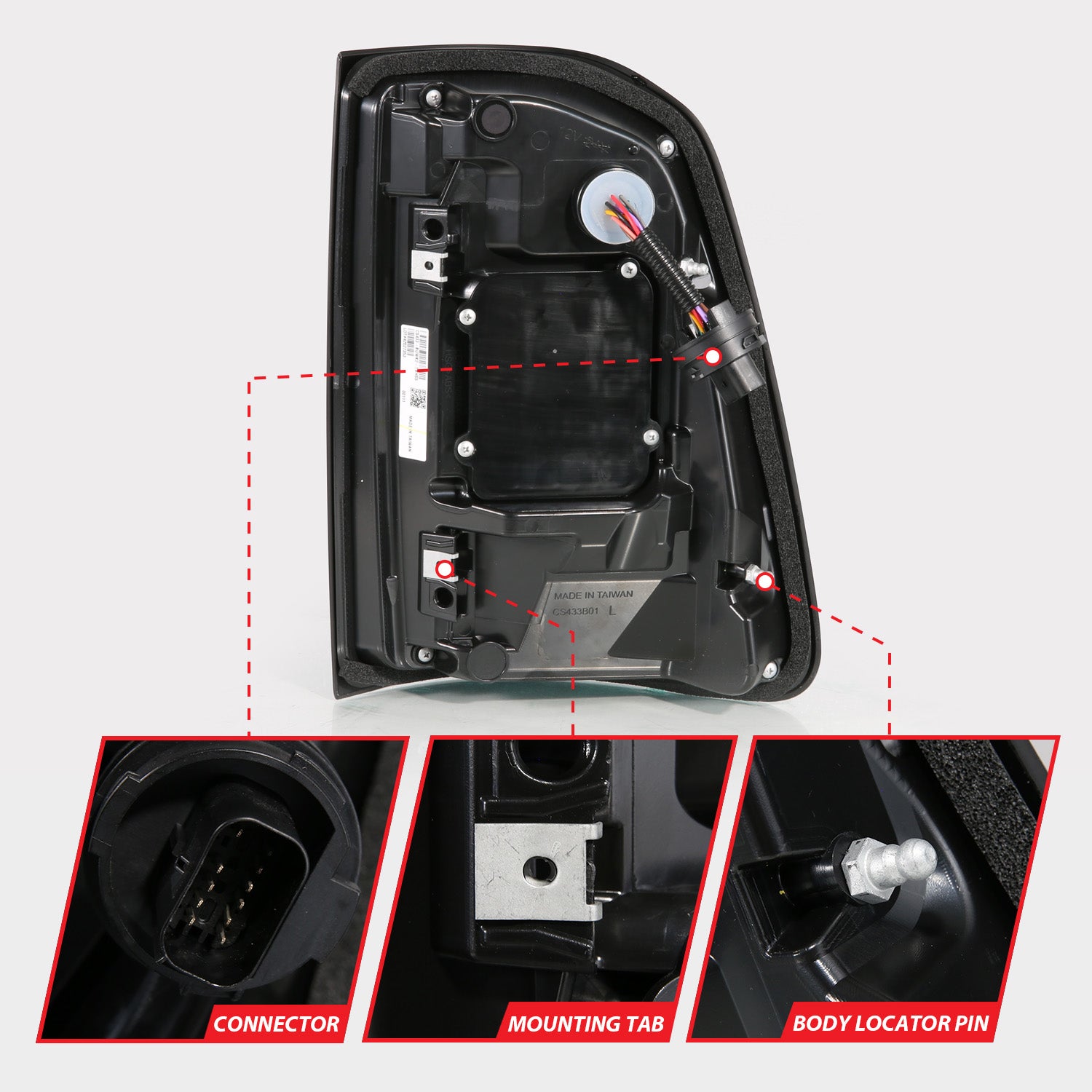 RAM 1500 19-24 FULL LED TAIL LIGHTS BLACK CLEAR LENS W/ SEQUENTIAL SIGNAL (FOR FACTORY LED MODELS ONLY)