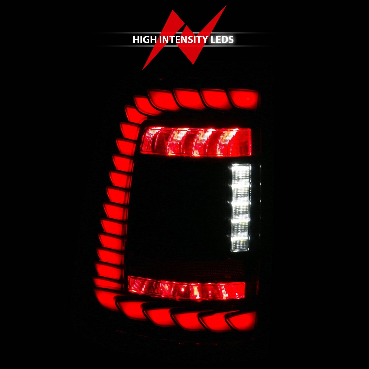 RAM 1500 19-24 FULL LED TAIL LIGHTS BLACK CLEAR LENS W/ SEQUENTIAL SIGNAL (FOR FACTORY LED MODELS ONLY)