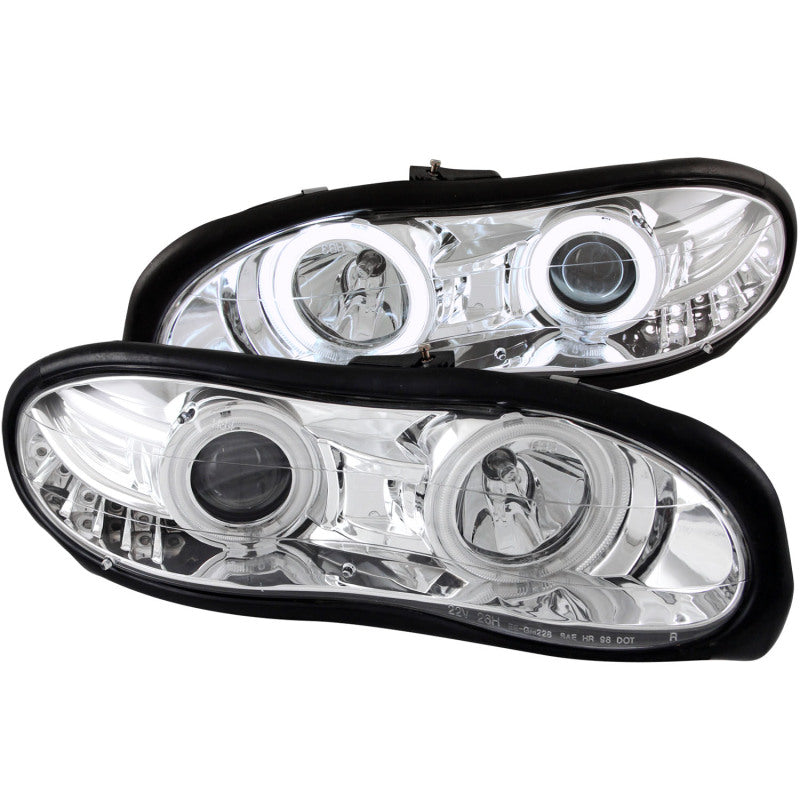 ANZO 1998-2002 Chevrolet Camaro Projector Headlights w/ Halo Chrome-SR1 Performance