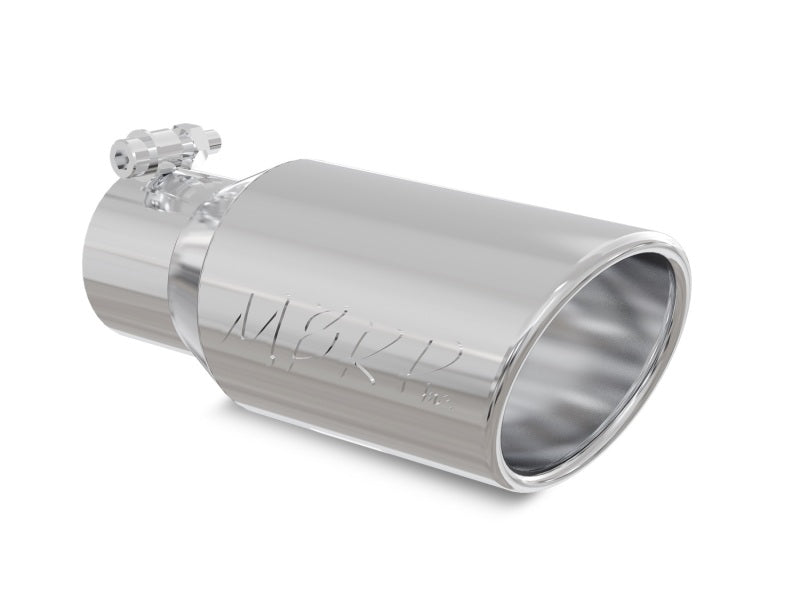 MBRP Universal Tip 4in OD 2.75in Inlet 10in Length Angled Rolled End T304-SR1 Performance
