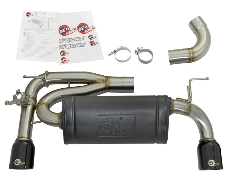 aFe MACHForce XP Exhausts Axle-Back 12-15 BMW 335i 3.0T (SS w/Black Tips)-SR1 Performance