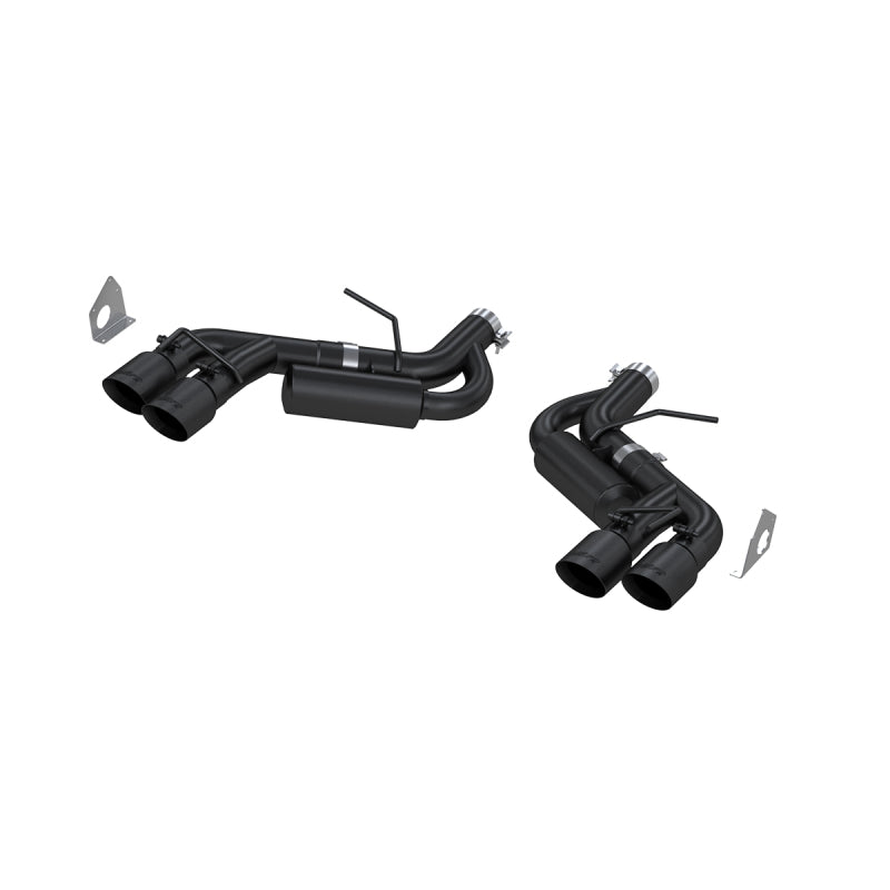 MBRP 16-19 Chevy Camaro V8 6.2L 6spd 3in Black Race Dual Axle Back w/ 4.5in Quad Dual Wall Tips-SR1 Performance