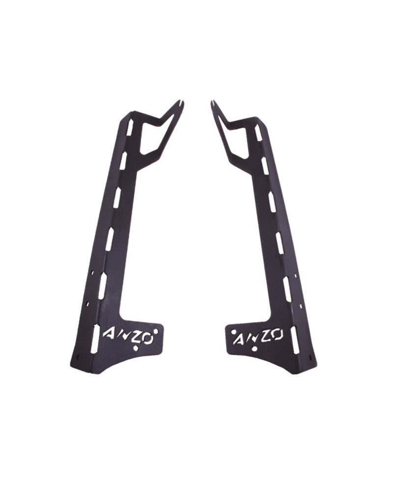 ANZO 2007-2015 Jeep Wrangler LED Bar Windshield Mounting Brackets-SR1 Performance