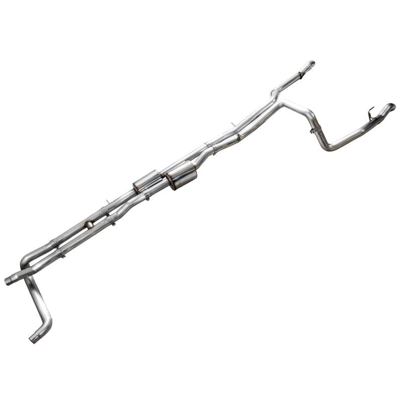 AWE 4th Gen GM 1500 6.2L Catback Split Rear Exit (w/ Bumper Cutouts) - OE Tips-SR1 Performance