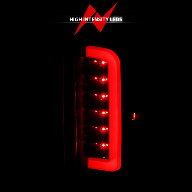 ANZO 1987-1996 Ford F-150 LED Taillights Black Housing Clear Lens (Pair)-SR1 Performance