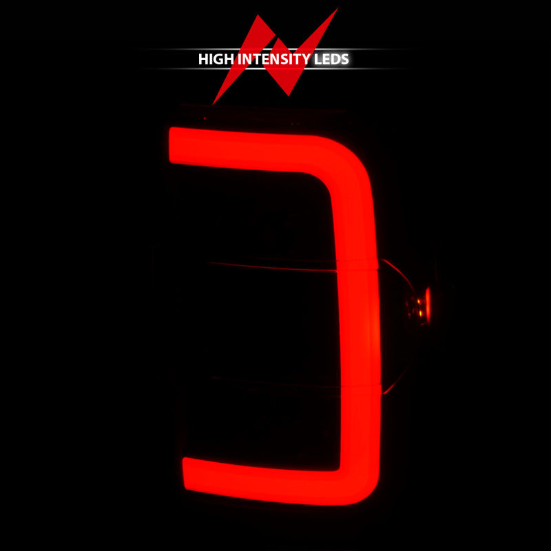 ANZO 2001-2011 Ford Ranger LED Tail Lights w/ Light Bar Black Housing Clear Lens-SR1 Performance