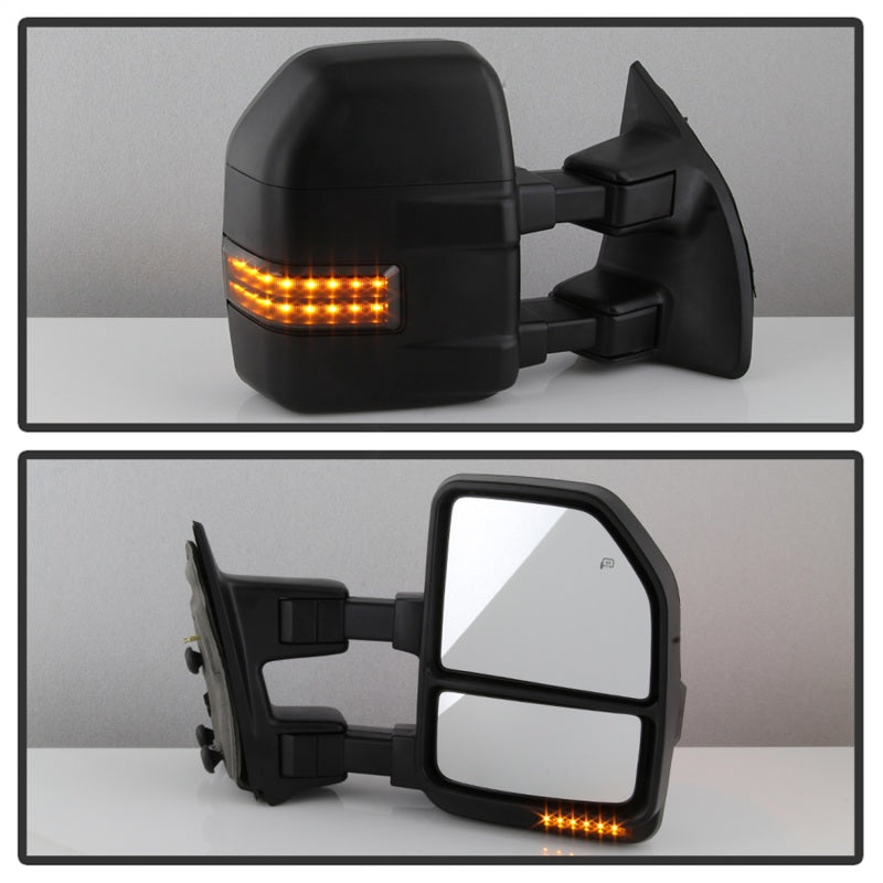 xTune 08-15 Ford F-250 SD Heated Adj LED Signal Power Mirror - Smk (MIR-FDSD08S-G4-PW-RSM-SET)-SR1 Performance