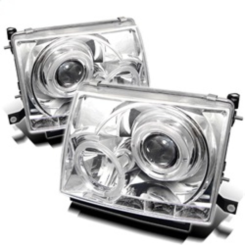Spyder Toyota Tacoma 97-00 Projector Headlights LED Halo LED Chrome High H1 Low H1 PRO-YD-TT97-HL-C-SR1 Performance