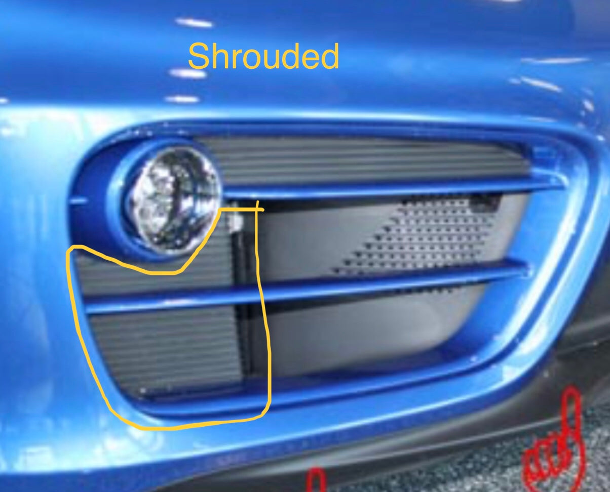 Porsche 981 2013-2016 Cayman Front Radiator Grilles
