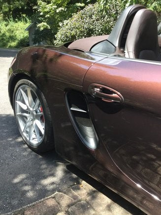 Porsche 981 Cayman and Boxster Side Intake Mesh Grilles