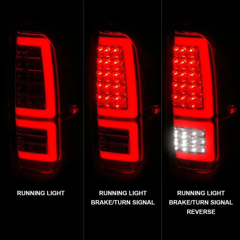 ANZO 2014-2021 Toyota Tundra LED Taillights Chrome Housing/Clear Lens-SR1 Performance