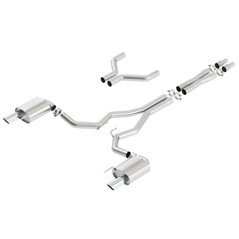 Borla Atak Cat-Back 15-17 Ford Mustang GT 5.0L V8 MT/AT 3in pipe 4in tip-SR1 Performance
