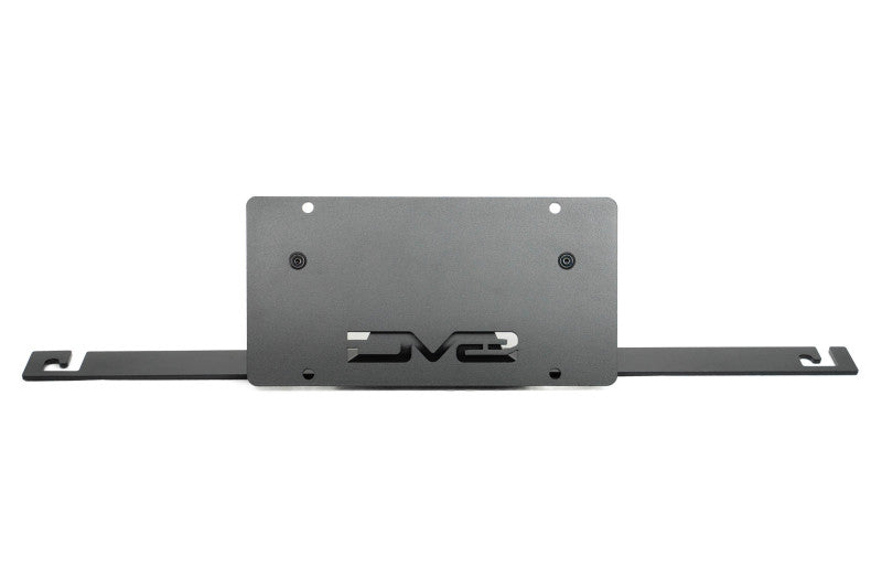 DV8 Offroad 2021 Ford Bronco Front License Plate Mount for OEM Steel Bumper - Slanted Design
