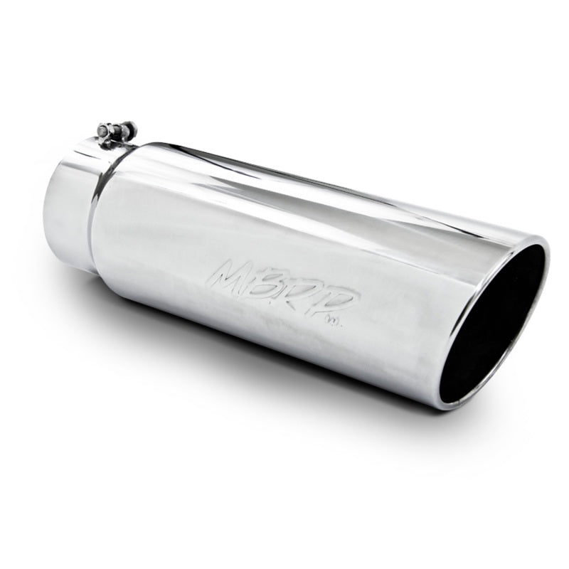 MBRP Universal Tip 6in OD Angled Rolled End 5in Inlet 18in Lgth T304 Exhaust-SR1 Performance