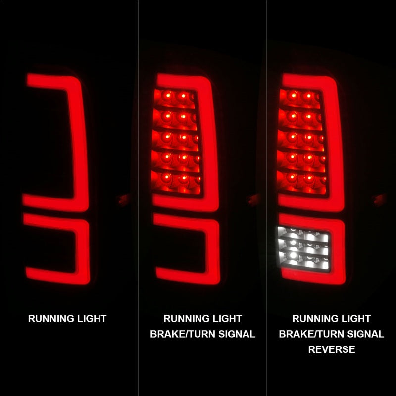 ANZO 2014-2021 Toyota Tundra LED Taillights Black Housing/Smoke Lens-SR1 Performance