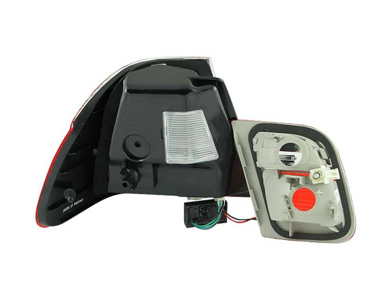 BMW 3 SERIES E46 99-01 4DR LED TAIL LIGHTS RED/CLEAR LENS 2PC