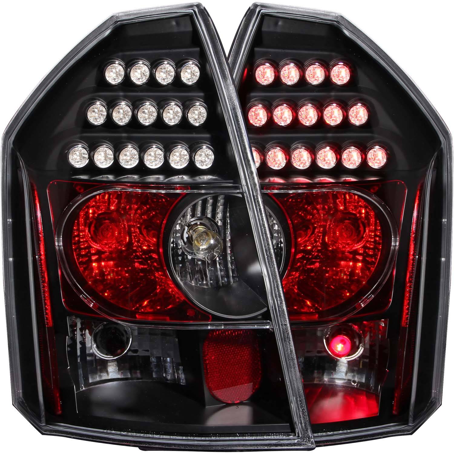 CHRYSLER 300C 05-07 LED TAIL LIGHTS BLACK