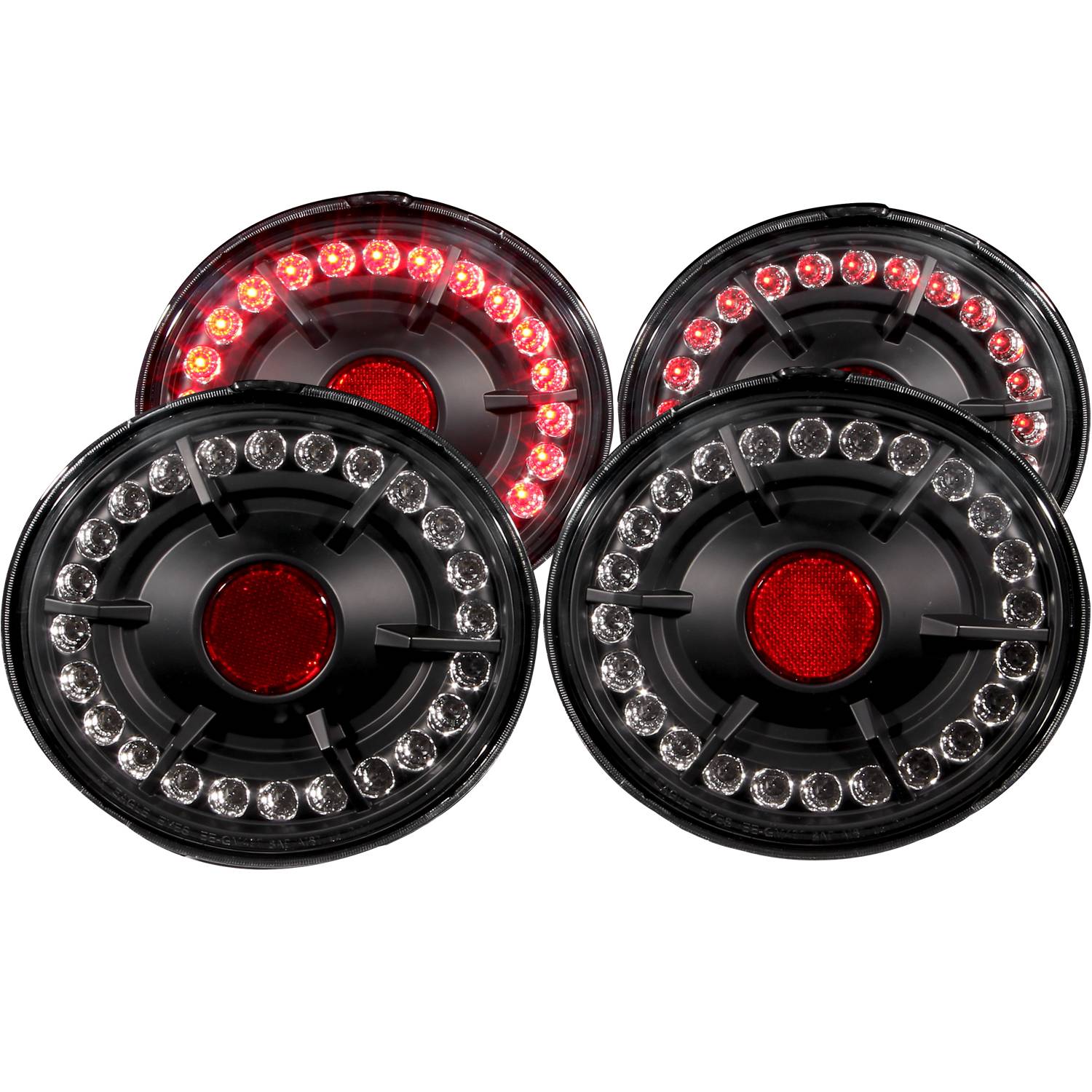 CHEVY CORVETTE 05-13 / CORVETTE Z06 06-13 LED TAIL LIGHTS BLACK