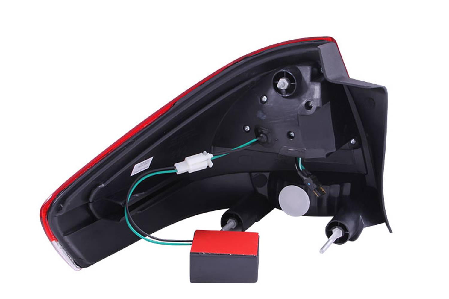FORD FOCUS 08-11 LED TAIL LIGHTS CHROME RED/CLEAR LENS