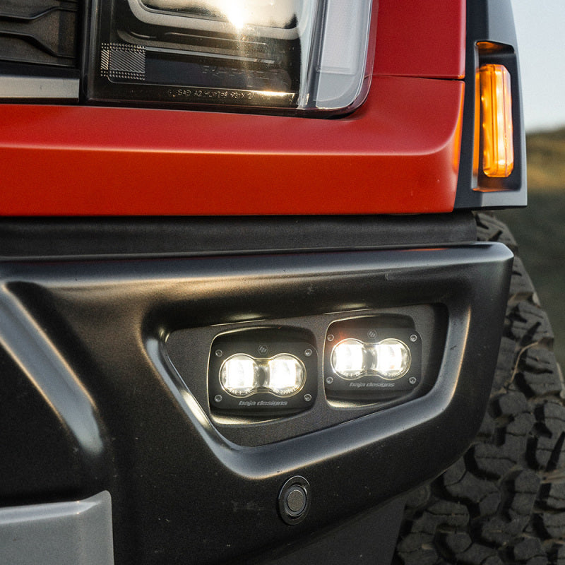 Baja Designs 21-22 Ford F-150 Raptor S2 SAE Dual Fog Pocket Light Kit - Clear-SR1 Performance