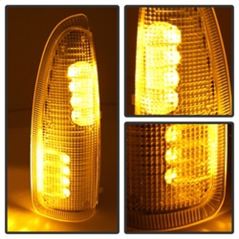 xTune Ford Superduty F250-F650 03-07 Amber LED Mirror Signal Lens - Clear ACC-LED-FDSD99-MR-C-SR1 Performance