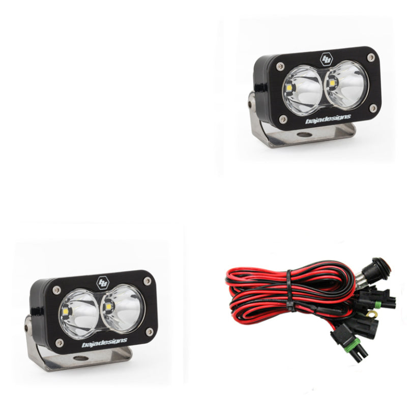 Baja Designs S2 Pro Series LED Light Pods Work/Scene Pattern - Pair-SR1 Performance