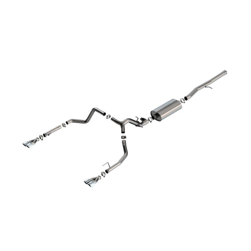 Borla 2024 Chevy Silverado 1500 6.2L V8 Touring Catback Exhaust w/ Simulator - Chrome-SR1 Performance