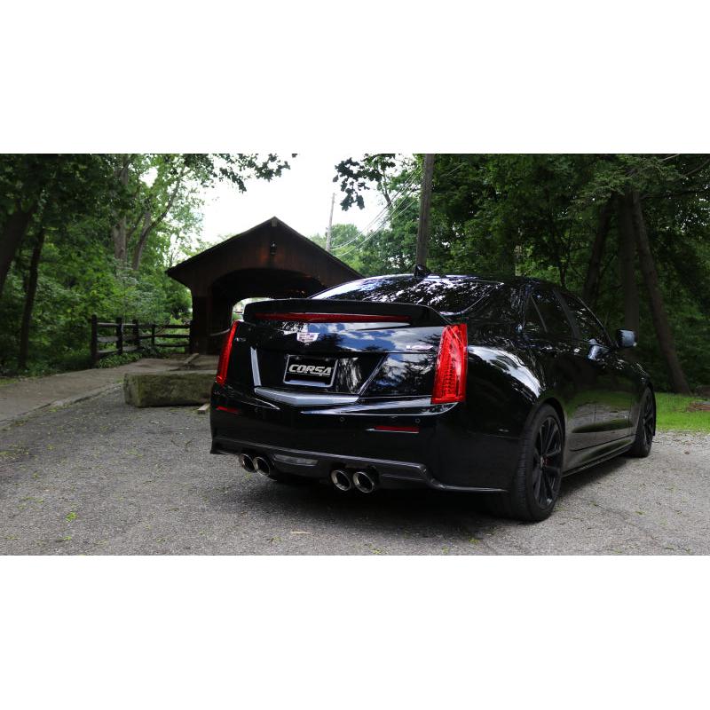 Corsa 16-19 Cadillac ATS 3.6T 4in Inlet / 4in Outlet Twin Polished Tip Kit (For Corsa Exhaust Only)-SR1 Performance