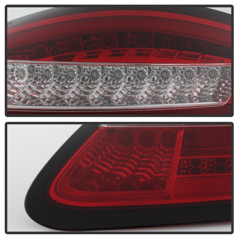 Spyder Porsche 987 Cayman 06-08 / Boxster 05-08 LED Tail Lights - Red Clear ALT-YD-P98705-LED-RC-SR1 Performance