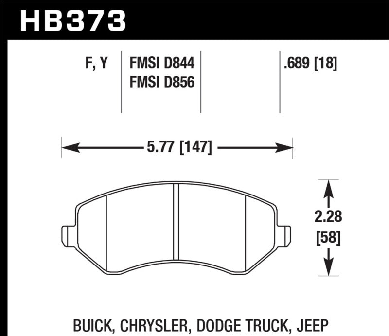 Hawk HPS Street Brake Pads-SR1 Performance