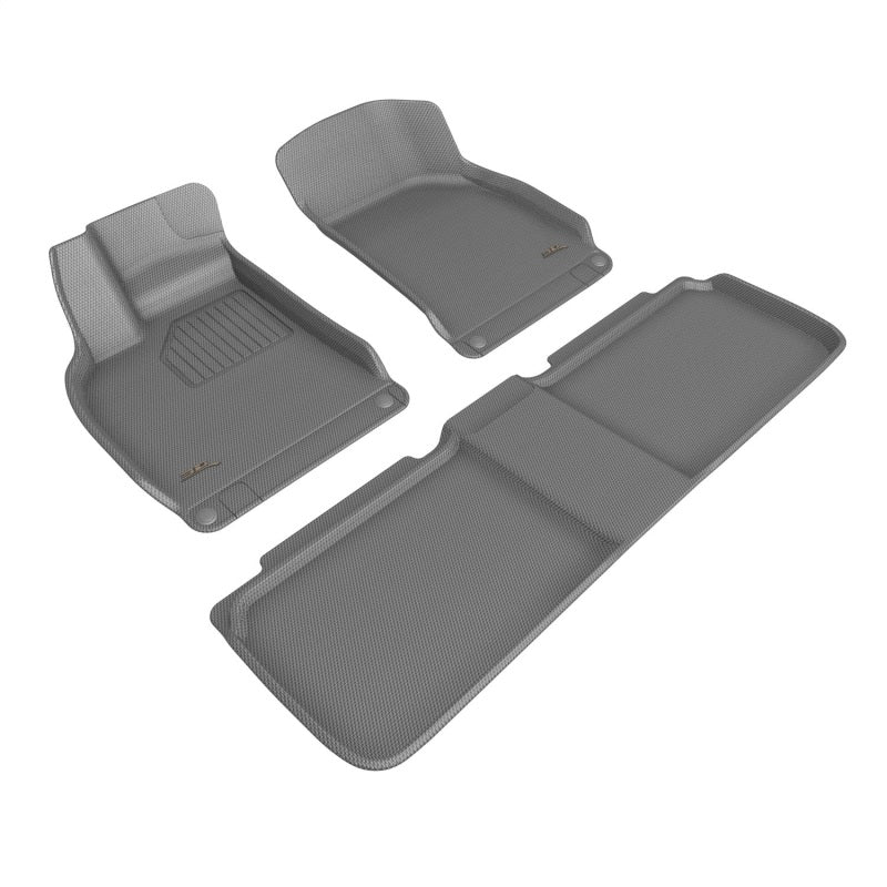 3D Maxpider 22-23 Lucid Air Kagu Floor Mat- Gray R1 R2-SR1 Performance