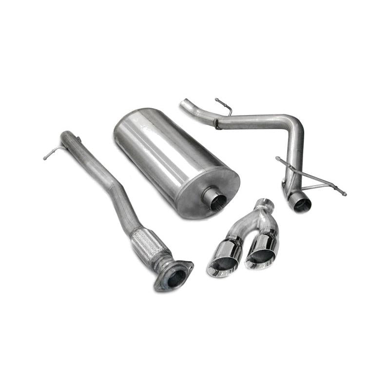 Corsa 2007-2008 Chevrolet Silverado Crew Cab/Short Bed 1500 4.8L V8 Polished Sport Cat-Back Exhaust-SR1 Performance