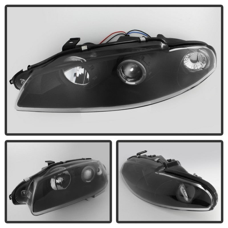 Spyder Mitsubishi Eclipse 97-99 Projector Headlights LED Halo Black High H1 Low H1 PRO-YD-ME97-HL-BK-SR1 Performance