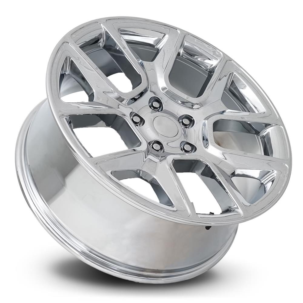 FR 76 – RAM TRUCK 1500 REPLICA WHEELS-Chrome 24x10 5x5.5 + 15 HB 77.8