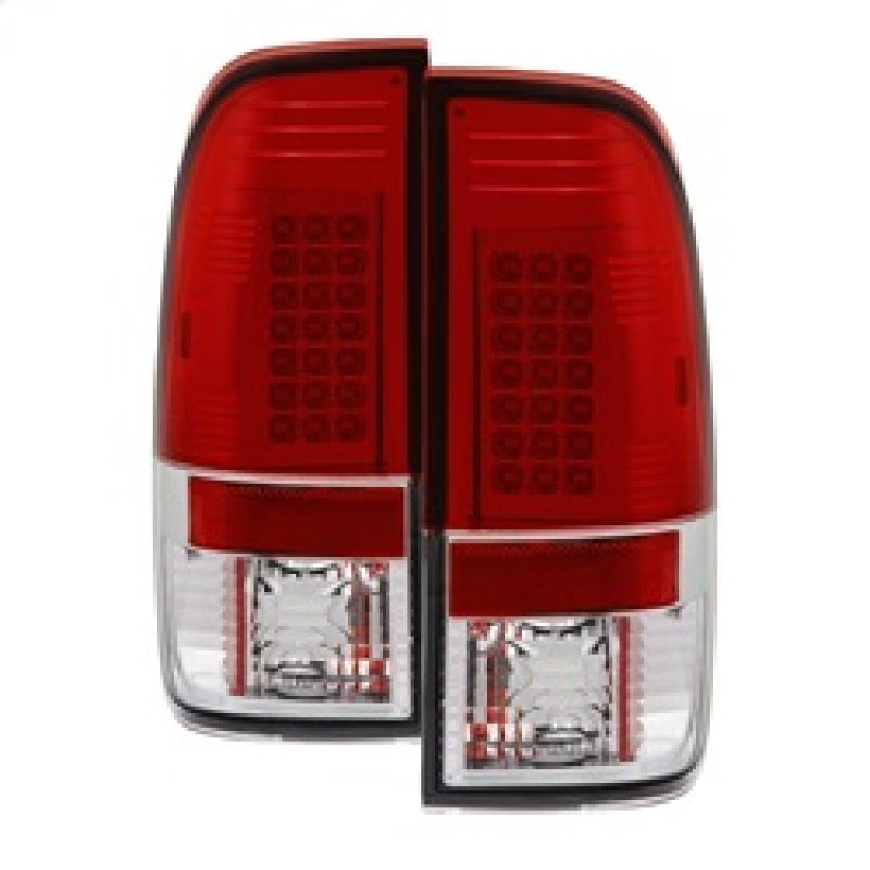 Spyder Ford F150 side 97-03/F250/350 Duty 99-07 LED Tail Lights Red Clear ALT-YD-FF15097-LED-RC-SR1 Performance
