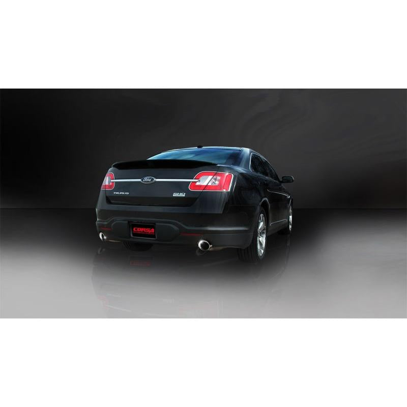 Corsa 2010-2019 Ford Taurus SHO 3.5L V6 Turbo Polished Sport Cat-Back Exhaust-SR1 Performance