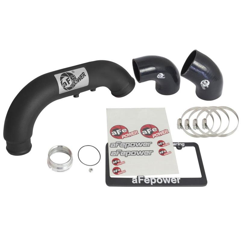 aFe BladeRunner 3in Black IC Tube Cold Side w/ Coupling & Clamp Kit 2016 GM Colorado/Canyon 2.8L-SR1 Performance