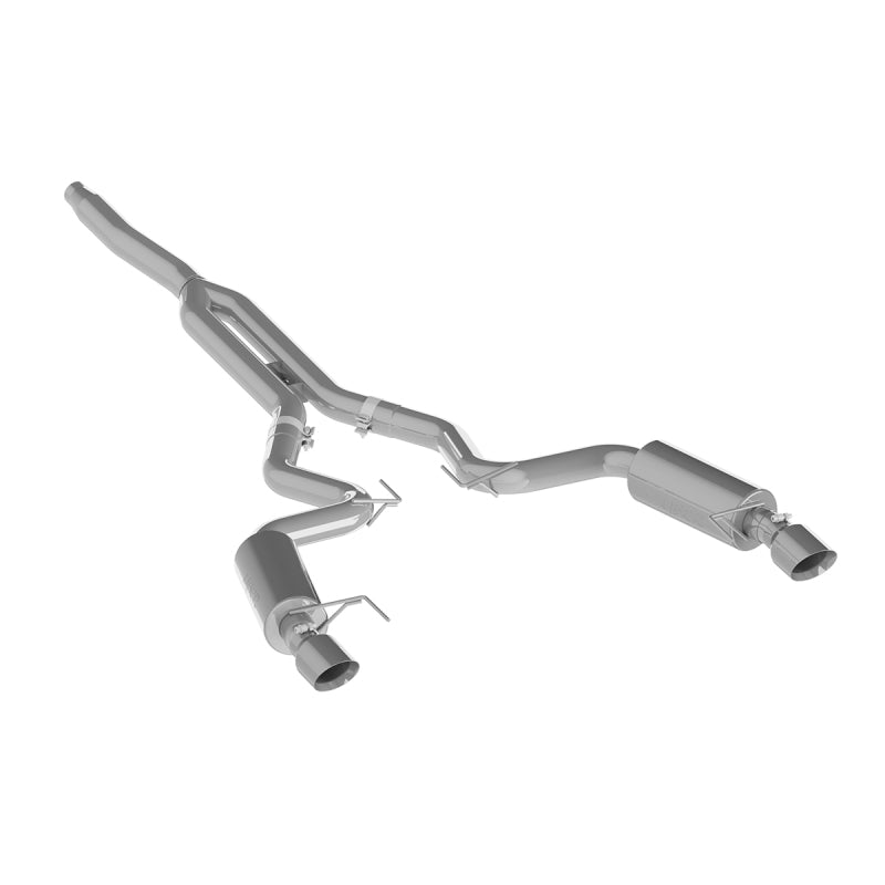 MBRP 15-18 Ford Mustang EcoBoost 2.3L Alum 3in Cat Back Dual Split Rear Exit (Street Version)-SR1 Performance